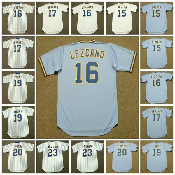 milwaukee vintage baseball jersey 15 cecil cooper 1982 darrell porter 1975 16 sixto lezcano 17 jim gantner 1977 19 robin yount 20 gorman tho, Blue;black
milwaukee vintage baseball jersey 15 cecil cooper 1982 darrell porter 1975 16 sixto lezcano 17 jim gantner 1977 19 robin yount 20 gorman tho, Blue;black