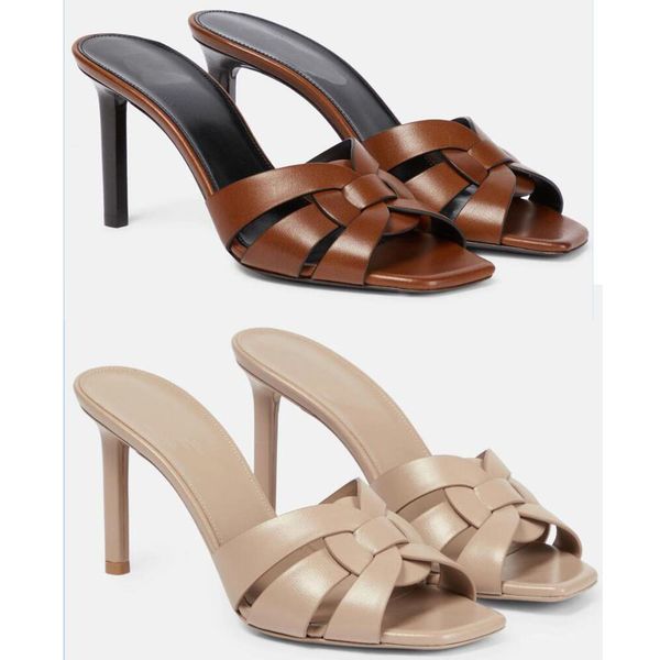 fashion open back mule sandals, italian calfskin shoulder straps, woven 85mm slim high heel slippers, summer women showcase modern party eu3, Black
fashion open back mule sandals, italian calfskin shoulder straps, woven 85mm slim high heel slippers, summer women showcase modern party eu3, Black