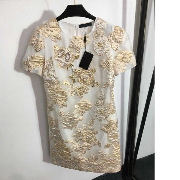23ss women dress summer dresses womens designer clothing heavy sequin studded beaded bright silk floral crewneck short-sleeve dress womens c, Black;gray
23ss women dress summer dresses womens designer clothing heavy sequin studded beaded bright silk floral crewneck short-sleeve dress womens c, Black;gray