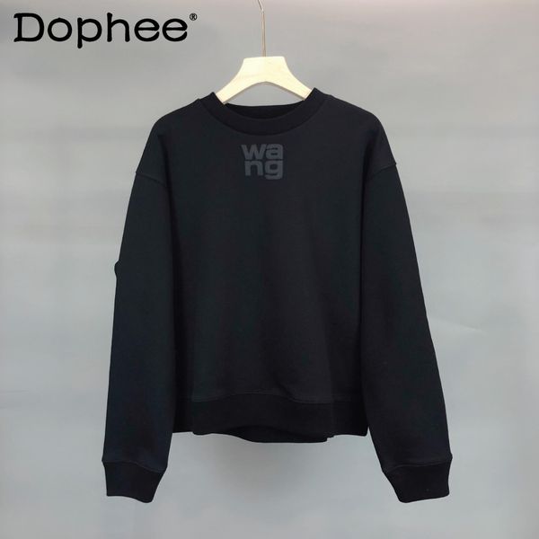 jackets round neck letter print short pullover sweatshirt coat women 2022 spring winter new loosefitting casual hoodies pullover coats, Black;brown
jackets round neck letter print short pullover sweatshirt coat women 2022 spring winter new loosefitting casual hoodies pullover coats, Black;brown