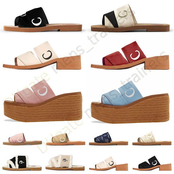 woman designer slippers woody flat mules slides for women sandals canvas square toe lace embroidery summer sandal luxury famous beach shoes, Black
woman designer slippers woody flat mules slides for women sandals canvas square toe lace embroidery summer sandal luxury famous beach shoes, Black