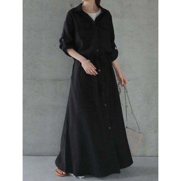 2023 Spring Japanese Korean Style Fashion Casual Pullover Button Lapel Solid Color Slim Dress Women's Long Sleeve Dress Shirt, Apricot color
2023 Spring Japanese Korean Style Fashion Casual Pullover Button Lapel Solid Color Slim Dress Women's Long Sleeve Dress Shirt, Apricot color