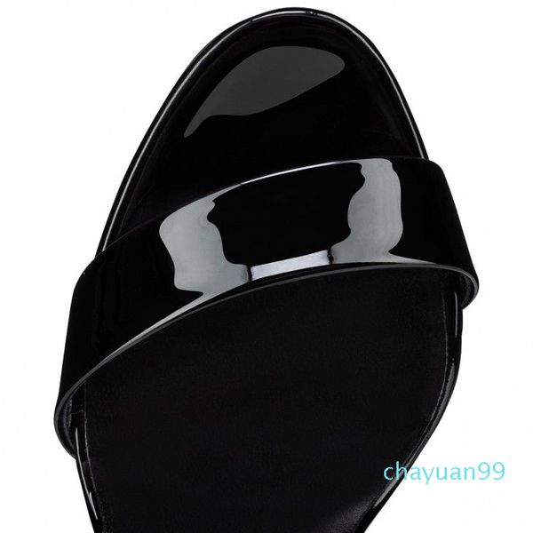 sandals 30mm sandals - patent leather calf leather - black fashion women's shoes with reds soles
sandals 30mm sandals - patent leather calf leather - black fashion women's shoes with reds soles