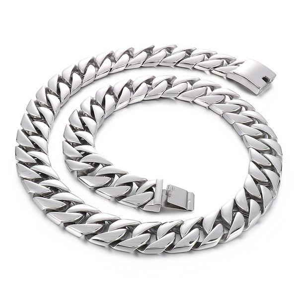 mens casting necklace solid miami cuban chain curb link chain polished stainless steel jewelry for xmas gifts.easter halloween gifts 20mm 28, Silver
mens casting necklace solid miami cuban chain curb link chain polished stainless steel jewelry for xmas gifts.easter halloween gifts 20mm 28, Silver