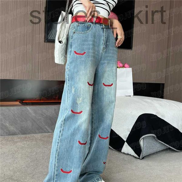 women's plus size pants designerembroidery letter women jeans wide leg pants with belt fashion designer denim long pant womens trousers, Black
women's plus size pants designerembroidery letter women jeans wide leg pants with belt fashion designer denim long pant womens trousers, Black