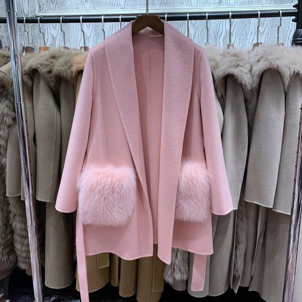 fur women real wool autumn coats lady elegant fur jackets genuine fox fur pocket 3 colors female trench zy3792, Black
fur women real wool autumn coats lady elegant fur jackets genuine fox fur pocket 3 colors female trench zy3792, Black
