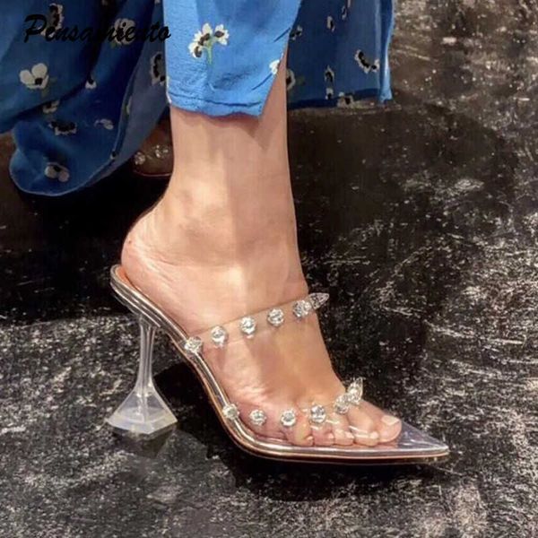 new slippers ins style high heels women slippers fashion crystal clear heeled mules sandals summer rivet female slides shoes 34 45 230406, Black
new slippers ins style high heels women slippers fashion crystal clear heeled mules sandals summer rivet female slides shoes 34 45 230406, Black