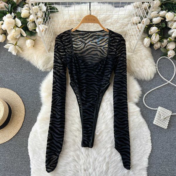 nxy fashion mesh women bodysuits european style square collar long sleeve rompers zebra slim solid playsuits 230328, Black;white
nxy fashion mesh women bodysuits european style square collar long sleeve rompers zebra slim solid playsuits 230328, Black;white