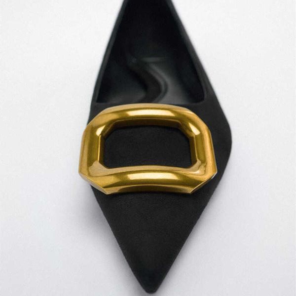 nxy sandals black flat mules women elegant front metal ballet s woman pointed toe shoes ladies casual plus size new s 230406
nxy sandals black flat mules women elegant front metal ballet s woman pointed toe shoes ladies casual plus size new s 230406