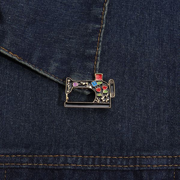 flower sewing machine enamel pin brooches flower color custom accessories gift badge metal sweater backpack jewelry, Blue
flower sewing machine enamel pin brooches flower color custom accessories gift badge metal sweater backpack jewelry, Blue