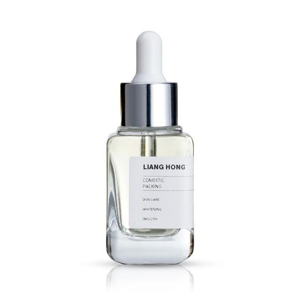 100pcs 30ml Square Glass Dropper Bottle With Eye Droppers Empty 1oz Clear Aromatherapy Essential Oils Bottle Container SN5319