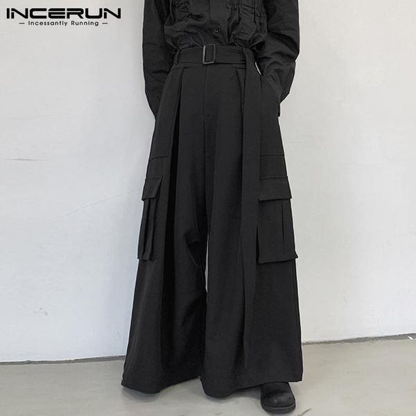 pants stylish new men's party shows pantalons wideleg trousers male belt solid allmatch simple trousers overalls s5xl incerun 2022, Black
pants stylish new men's party shows pantalons wideleg trousers male belt solid allmatch simple trousers overalls s5xl incerun 2022, Black