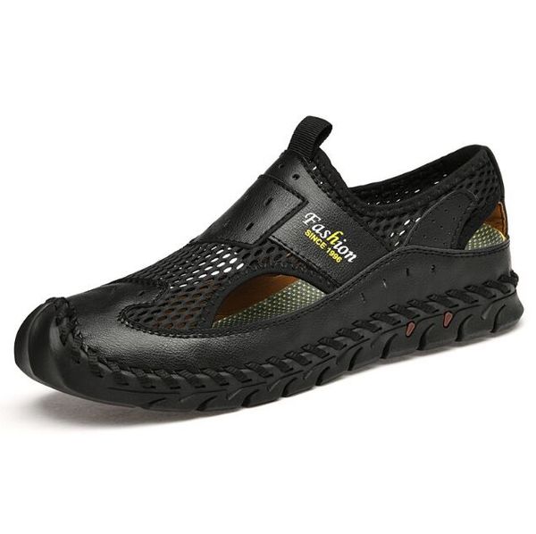 fashionable men's sandals new breathable slippers summer outdoor non slip beach sports sandals lightweight slippers 38-46, Black
fashionable men's sandals new breathable slippers summer outdoor non slip beach sports sandals lightweight slippers 38-46, Black