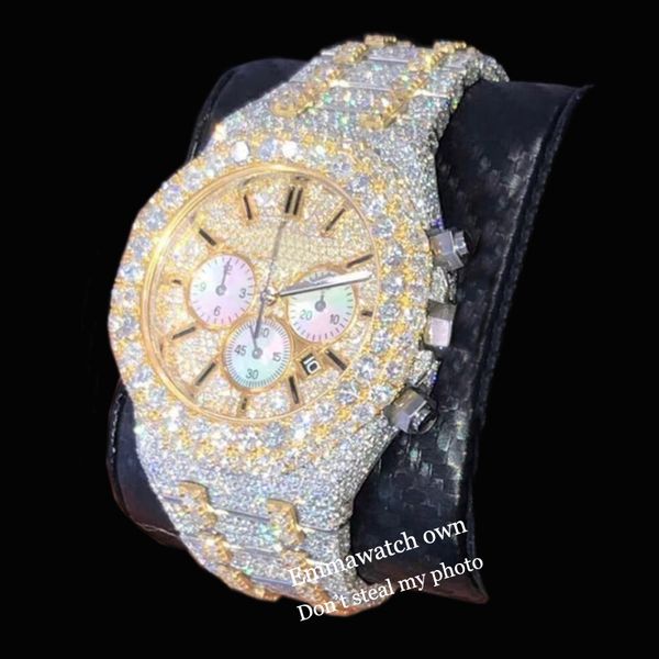 expensive moissanite stones skeleton watch pass test mens gold&silver 2 tone vvs diamonds shiny watches automatic eta luxury full iced out e, Slivery;brown
expensive moissanite stones skeleton watch pass test mens gold&silver 2 tone vvs diamonds shiny watches automatic eta luxury full iced out e, Slivery;brown