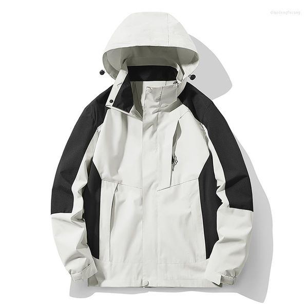 men's jackets luker cmss patchwork mens hooded male casual zipper windbreaker men outwear woman thin jacket loose, Black;brown
men's jackets luker cmss patchwork mens hooded male casual zipper windbreaker men outwear woman thin jacket loose, Black;brown
