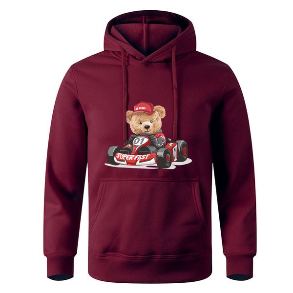 men's hoodies teddy bear in a vintage sports car printing streetwear men cartoons comics hoodies hip hop loose clothing loose warm pull, Black
men's hoodies teddy bear in a vintage sports car printing streetwear men cartoons comics hoodies hip hop loose clothing loose warm pull, Black