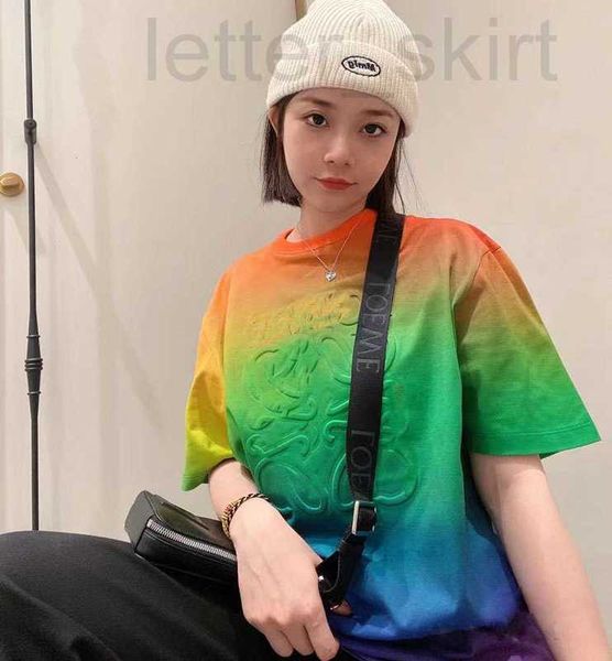 women's hoodies & sweatshirts designer 23 spring/summer new men's t-shirt round neck versatile rainbow gradient casual loose short, Black
women's hoodies & sweatshirts designer 23 spring/summer new men's t-shirt round neck versatile rainbow gradient casual loose short, Black