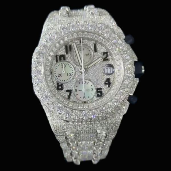 2023 new version moissanite stones watches silver pass test mens vvs diamonds watch automatic eta movement luxury full iced out chronograph, Slivery;brown
2023 new version moissanite stones watches silver pass test mens vvs diamonds watch automatic eta movement luxury full iced out chronograph, Slivery;brown