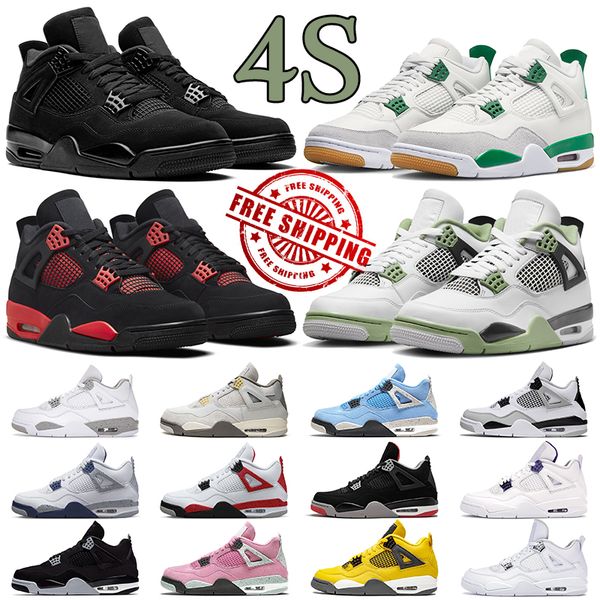 black cat 4 basketball shoes jumpman 4s mens trainers j4 red thunder unc military black sail pine green pn dust men women sport outdoor snea
black cat 4 basketball shoes jumpman 4s mens trainers j4 red thunder unc military black sail pine green pn dust men women sport outdoor snea