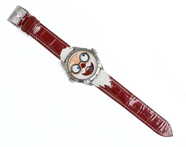 boutique fashion watches constantly changing clown face imported automatic mechanical movement case 42mm, Slivery;brown
boutique fashion watches constantly changing clown face imported automatic mechanical movement case 42mm, Slivery;brown