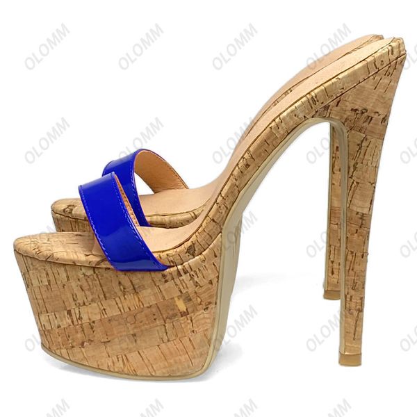 olomm women platform mules sandals patent leather stiletto heels open toe pretty red pink party shoes us plus size 5-20, Black
olomm women platform mules sandals patent leather stiletto heels open toe pretty red pink party shoes us plus size 5-20, Black
