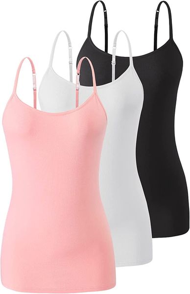 air curvey womens camisole with shelf bra cotton undershirts adjustable strap camis spaghetti strap tank 2-3 pack s-xxl, Red;black
air curvey womens camisole with shelf bra cotton undershirts adjustable strap camis spaghetti strap tank 2-3 pack s-xxl, Red;black