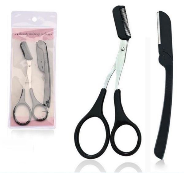 eyebrow scissors with comb eyebrow hair trimmer makeup tools grooming shaping shaver eyelash hair clips
eyebrow scissors with comb eyebrow hair trimmer makeup tools grooming shaping shaver eyelash hair clips