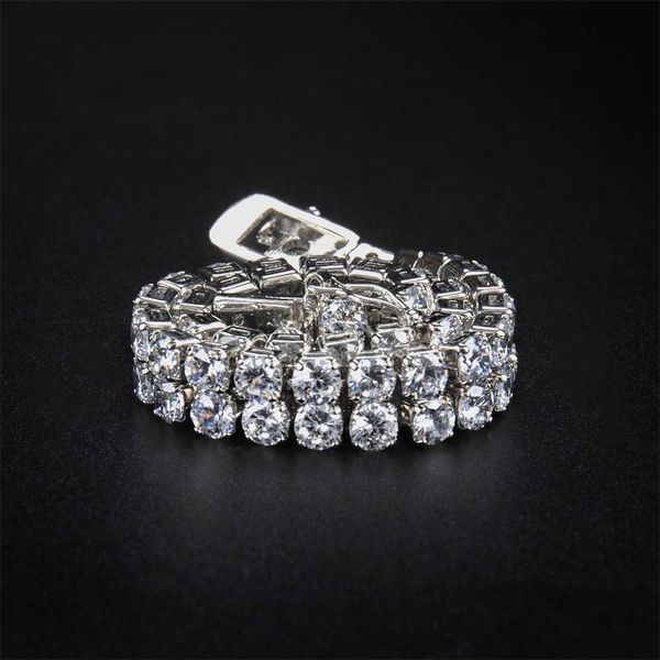 double row diamond icedout tennis bracelet 316l cz hip hop bracelet fashion style stainless steel tennis chain good quality, Silver
double row diamond icedout tennis bracelet 316l cz hip hop bracelet fashion style stainless steel tennis chain good quality, Silver