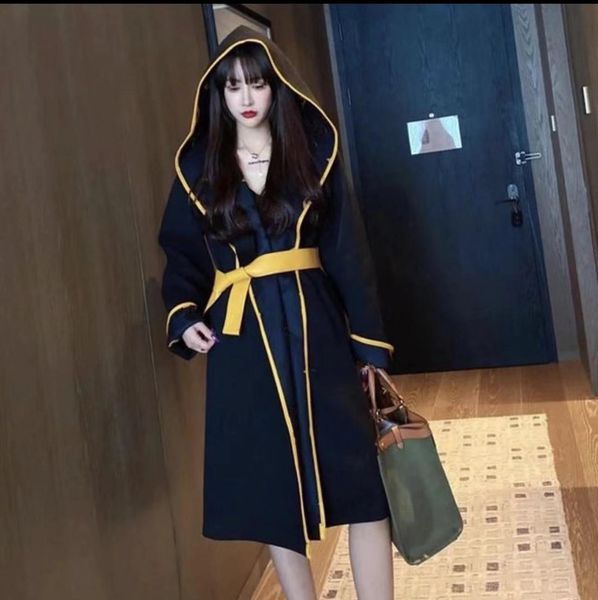 autumn winter designer womens' wool blends outerwaer trendy fashion classic letter pattern women' coats bathrobe style asian size, Black
autumn winter designer womens' wool blends outerwaer trendy fashion classic letter pattern women' coats bathrobe style asian size, Black