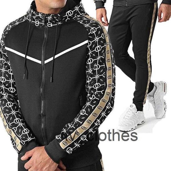 men's tracksuits spring and autumn men women collared sports leisure suit with hoodie set long sleeve printed running fitness clothes, Gray
men's tracksuits spring and autumn men women collared sports leisure suit with hoodie set long sleeve printed running fitness clothes, Gray