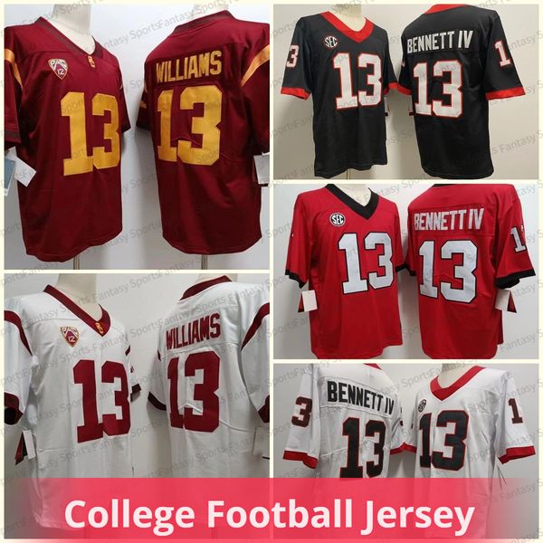 ncaa jersey usc trojans 13 caleb williams 13 stetson bennett iv football college jerseys stitched mens classic t-shirt short sleeves, Black;red
ncaa jersey usc trojans 13 caleb williams 13 stetson bennett iv football college jerseys stitched mens classic t-shirt short sleeves, Black;red