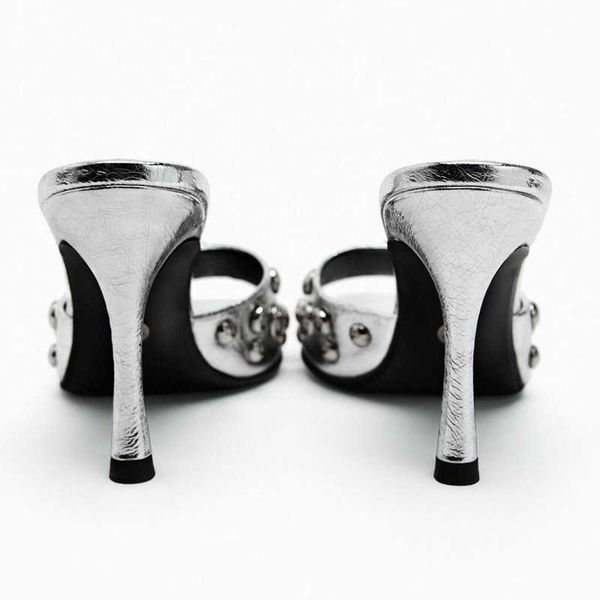 nxy sandals womens silvery high heeled summer slides squared toe studded female gold heels beach heeld shoes 230406, Black
nxy sandals womens silvery high heeled summer slides squared toe studded female gold heels beach heeld shoes 230406, Black