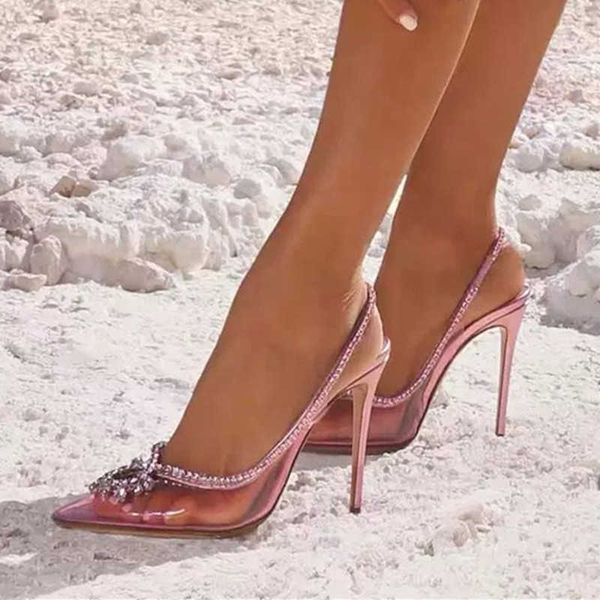 sandals summer pvc transparent shoes pointed toe rhinestone chain high heeled women's stylish women pumps wedding new 230406, Black
sandals summer pvc transparent shoes pointed toe rhinestone chain high heeled women's stylish women pumps wedding new 230406, Black