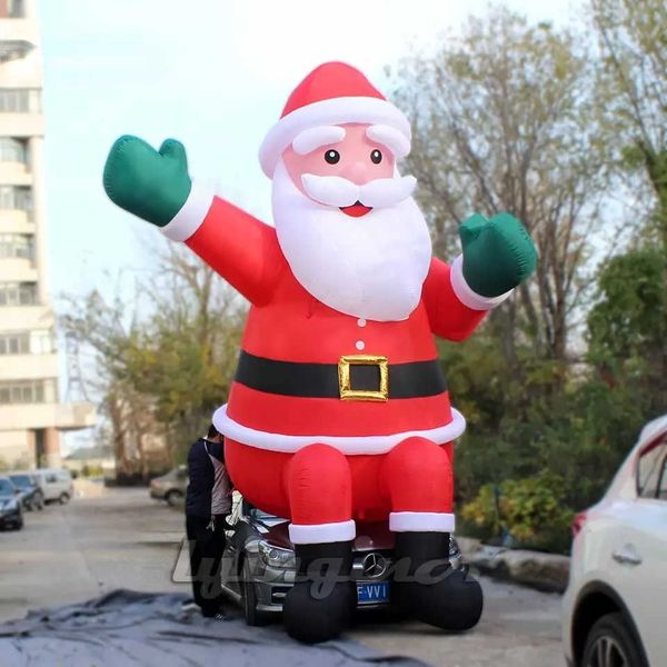 outdoor house roof decorative inflatable bouncers santa claus 4m height air blown father christmas model for building xmas decoration
outdoor house roof decorative inflatable bouncers santa claus 4m height air blown father christmas model for building xmas decoration