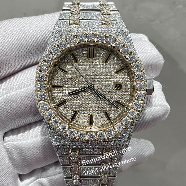 2023 new type vvs moissanite watch iced out wristwatches eta luxury watches yellow gold mixed silver 2 tone pass test automatic iced out wat, Slivery;brown
2023 new type vvs moissanite watch iced out wristwatches eta luxury watches yellow gold mixed silver 2 tone pass test automatic iced out wat, Slivery;brown