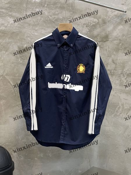 xinxinbuy men designer tee t shirt 23ss paris ribbon stripe letter print short sleeve cotton women black white blue gray xs-2xl, Black;brown
xinxinbuy men designer tee t shirt 23ss paris ribbon stripe letter print short sleeve cotton women black white blue gray xs-2xl, Black;brown