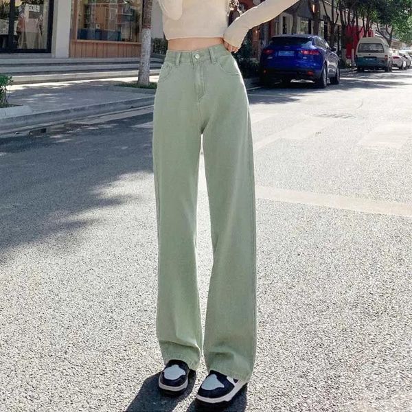 jeans green women's jeans streetwear straight high waist trouser baggy pink casual student korean fashion yellow wide leg denim pants, Blue
jeans green women's jeans streetwear straight high waist trouser baggy pink casual student korean fashion yellow wide leg denim pants, Blue
