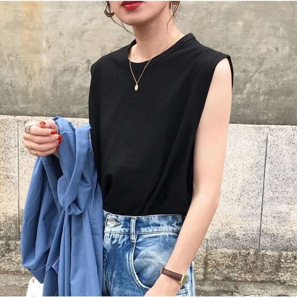 2023 Summer Versatile Round Neck T-shirt Women's Top Wholesale Clothes Kawaii Vest Japan Casual Solid Black Bottom Women Tshirt
2023 Summer Versatile Round Neck T-shirt Women's Top Wholesale Clothes Kawaii Vest Japan Casual Solid Black Bottom Women Tshirt
