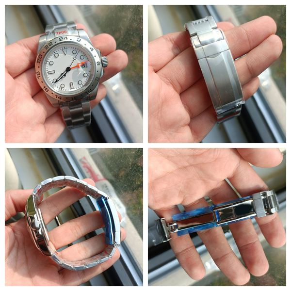 Cool men's mechanical automatic watch 40MM stainless steel silver dial high-quality watch sapphire waterproof classic folding strap montre de luxe dhgate, 10
Cool men's mechanical automatic watch 40MM stainless steel silver dial high-quality watch sapphire waterproof classic folding strap montre de luxe dhgate, 10