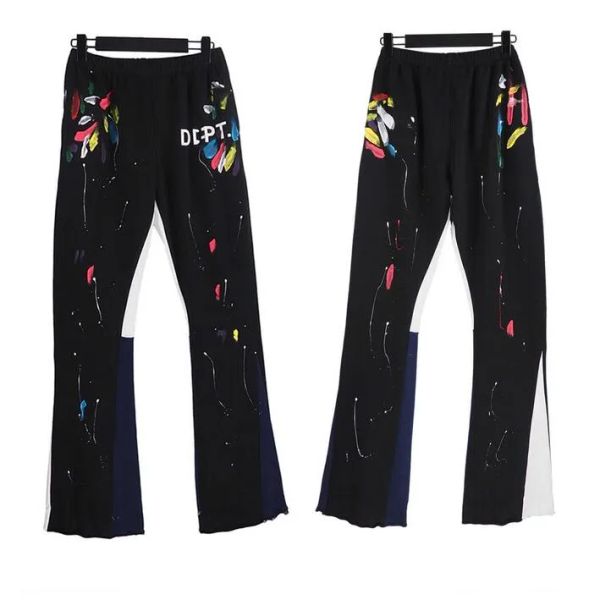 fashion designer men's pants galleries sweatpants dept speckled letter print men's women's couple loose versatile casual pant, Black
fashion designer men's pants galleries sweatpants dept speckled letter print men's women's couple loose versatile casual pant, Black