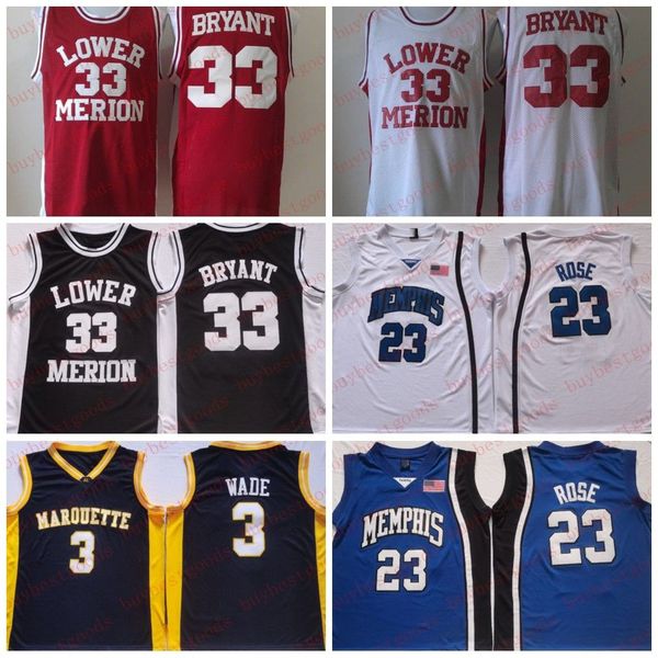stitched basketball jersey lower merion high school 33 kobe bryant # marquette golden eagles 3 dwyane wade #memphis tigers 23 derrick rose j, Black;red
stitched basketball jersey lower merion high school 33 kobe bryant # marquette golden eagles 3 dwyane wade #memphis tigers 23 derrick rose j, Black;red