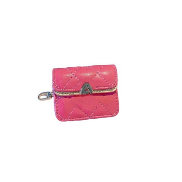 earphone protective case keychain pendant accessories women's leather bag pendant mini hanging bag, Silver
earphone protective case keychain pendant accessories women's leather bag pendant mini hanging bag, Silver