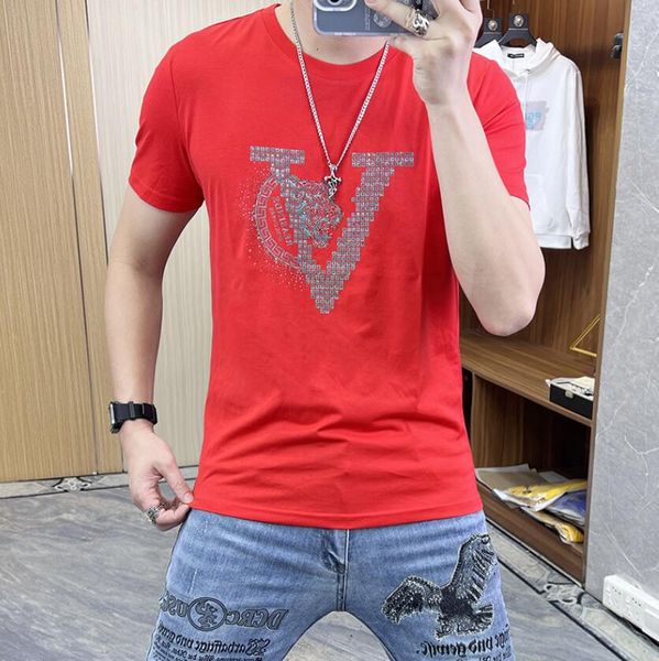 men's t-shirts designer summer new short sleeve t-shirt men's slim fit tiger print european mercerized cotton casual round neck t-, White;black
men's t-shirts designer summer new short sleeve t-shirt men's slim fit tiger print european mercerized cotton casual round neck t-, White;black