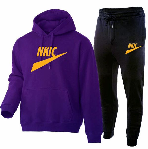 fashion tracksuit men's long sleeve hoodie sports pants set pullover sweater and jogging pants casual outfit, Gray
fashion tracksuit men's long sleeve hoodie sports pants set pullover sweater and jogging pants casual outfit, Gray
