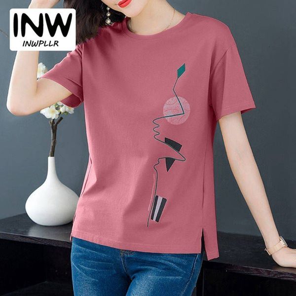 women's t-shirt inwpllr fashion women tshirt plus size print t-shirt femme short sleeve t shirt korean ete poleras mujer camisetas femi, White
women's t-shirt inwpllr fashion women tshirt plus size print t-shirt femme short sleeve t shirt korean ete poleras mujer camisetas femi, White