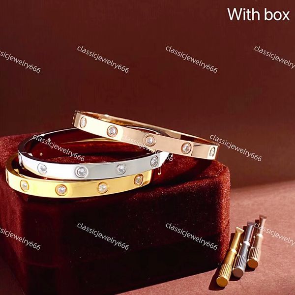 luxury women's bracelet designer screw classic bracelet 18k gold jewelry wedding gift 316 stainless steel factory with box, Golden;silver
luxury women's bracelet designer screw classic bracelet 18k gold jewelry wedding gift 316 stainless steel factory with box, Golden;silver
