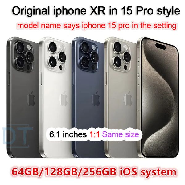 Apple Original XR in Iphone 15 Pro Flat Screen Cellphone Unlocked with Iphone15pro Box&camera Appearance 3G RAM 64GB 128GB 256GB ROM Mobilephone,a+condition
Apple Original XR in Iphone 15 Pro Flat Screen Cellphone Unlocked with Iphone15pro Box&camera Appearance 3G RAM 64GB 128GB 256GB ROM Mobilephone,a+condition