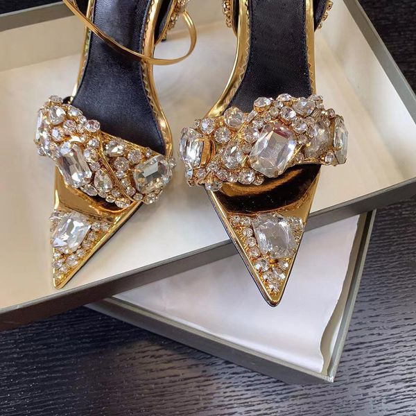metallic sandals shoes crystal-embellished ankle-tie stone stud heeled stiletto heels for women party evening pointed toe pumps eu35-42, Black
metallic sandals shoes crystal-embellished ankle-tie stone stud heeled stiletto heels for women party evening pointed toe pumps eu35-42, Black