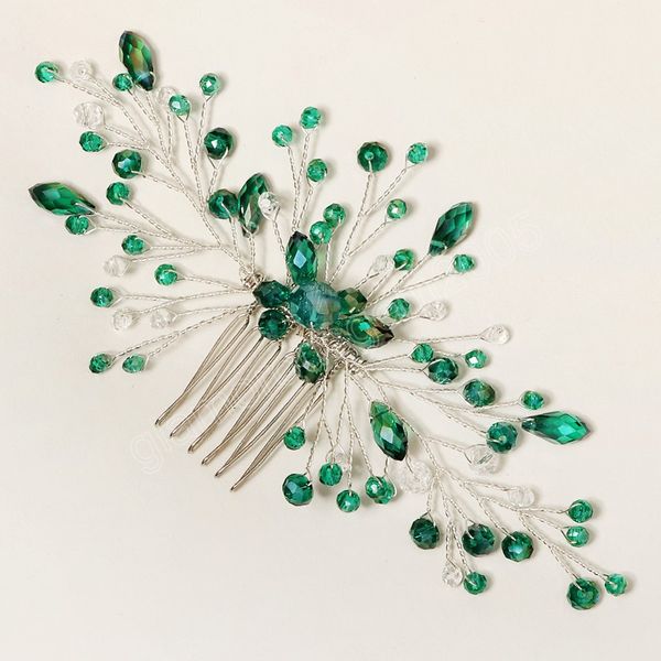 creative green crystal flower leaves hair combs for women bride wedding hair accessories jewelry rhinestone headwear, Golden;white
creative green crystal flower leaves hair combs for women bride wedding hair accessories jewelry rhinestone headwear, Golden;white