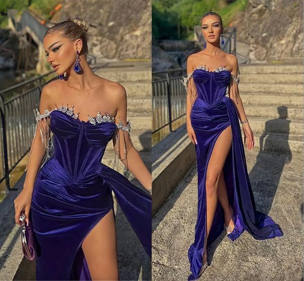 purple prom dresses new split evening gowns elegant off shoulder beads crystals long women occasion party celebrity gowns, Black
purple prom dresses new split evening gowns elegant off shoulder beads crystals long women occasion party celebrity gowns, Black